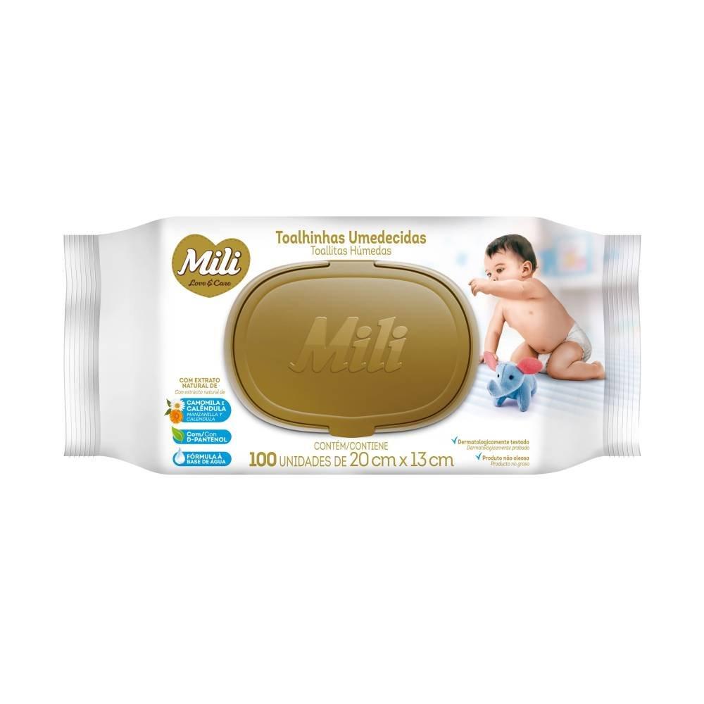 Toalhas Umedecidas Mili Love&care Com 100 Unidades - 1