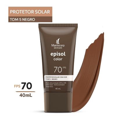 Protetor Solar Episol Color Tom 5 Negro Fps 70 40ml