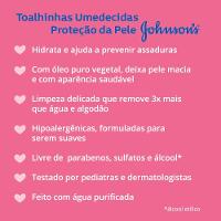 Lenços Umedecidos Johnson’s Baby Proteção Da Pele 96 Unidades - 3