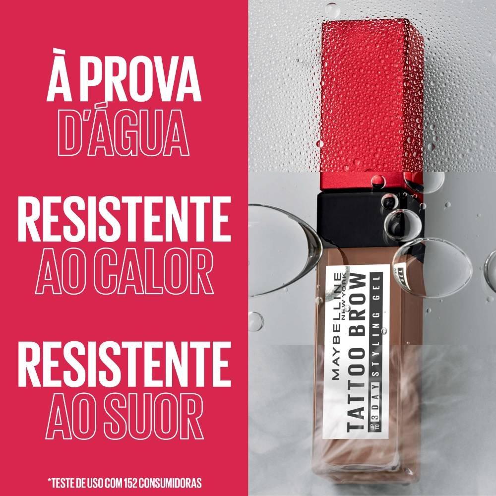 Gel De Sobrancelha Maybelline Ny Tattoo Brow 3 Dias Warm Brown 5g - 3
