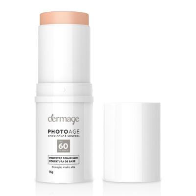 Protetor Solar Facial Dermage Photoage Stick Color Mineral Fps60 Claro 16g