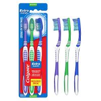 Kit Escova Dental Média Colgate Extra Clean - 3 Unidades - 6