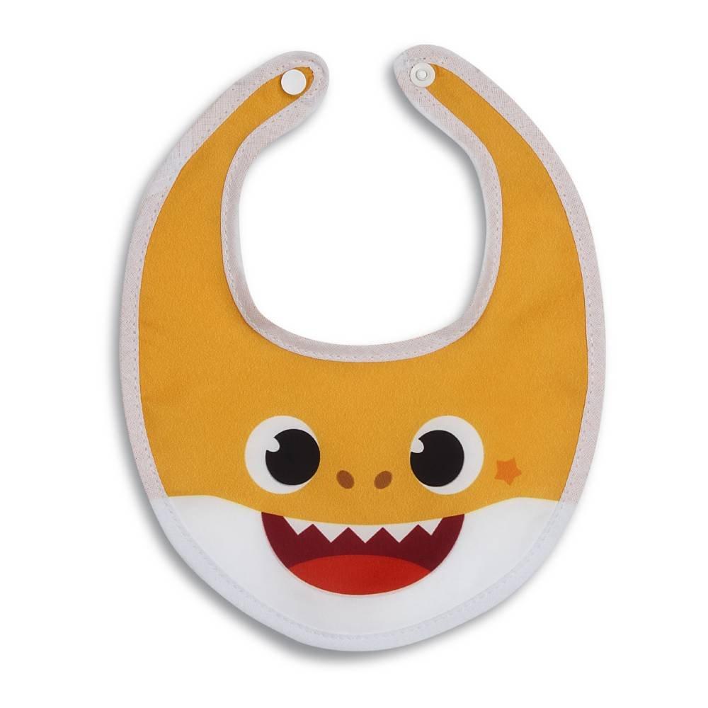 Babador Baby Go Baby Shark Azul E Amarelo Com 2 Unidades - 5