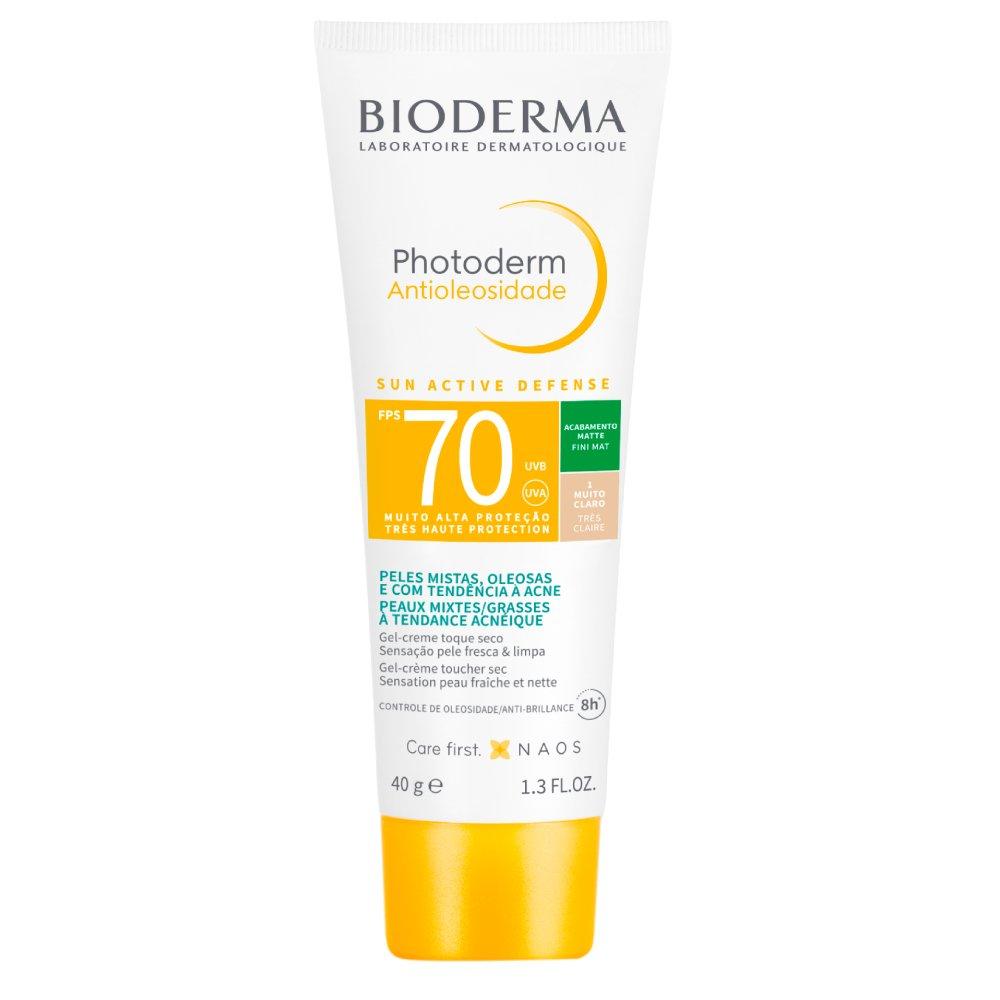 Protetor Solar Facial Bioderma Photoderm Antioleosidade 1.0 Muito Claro Fps70 40g - 2