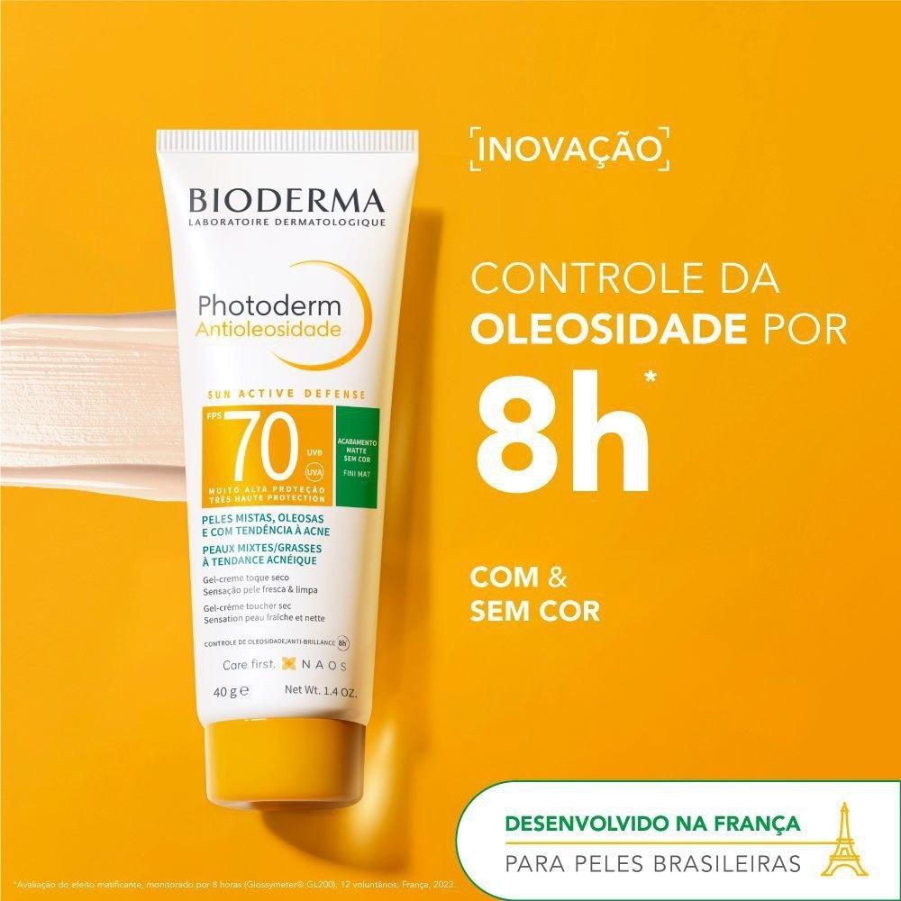 Protetor Solar Facial Bioderma Photoderm Antioleosidade 1.0 Muito Claro Fps70 40g - 3