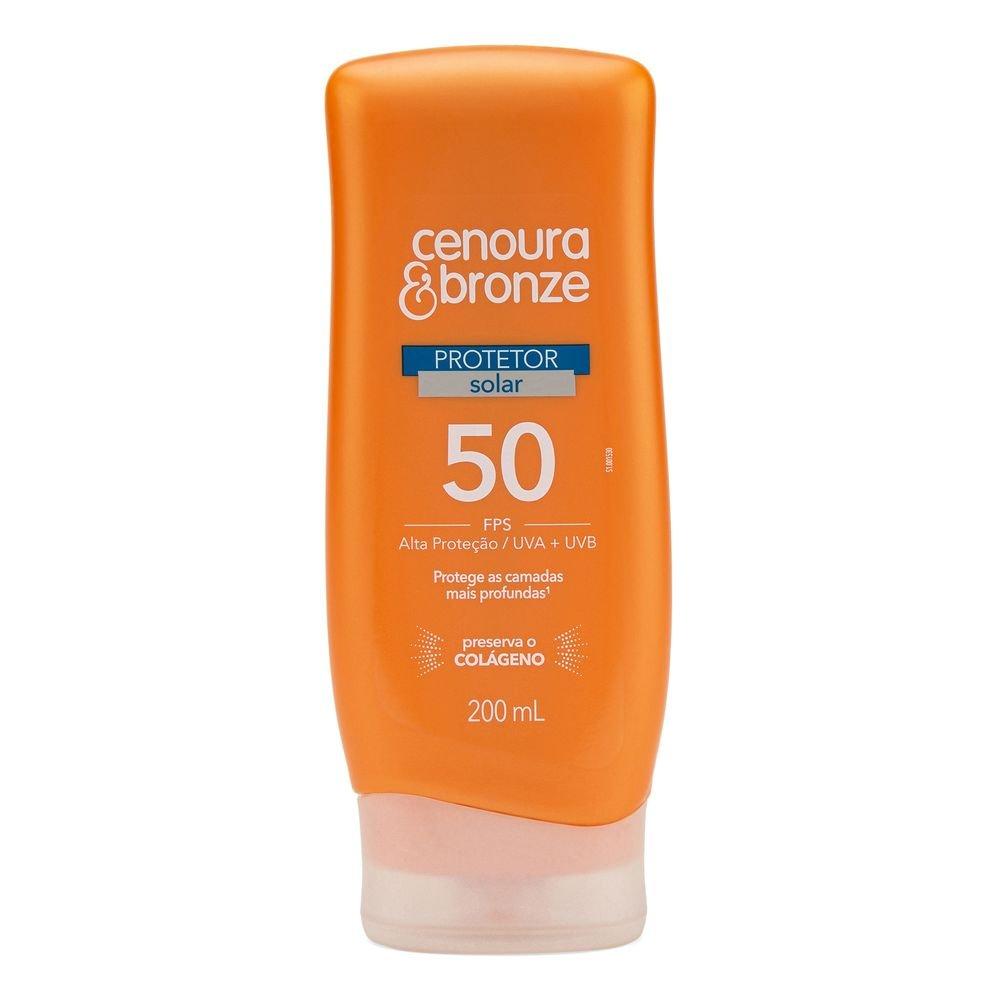 Protetor Solar Fps 50 Cenoura E Bronze 200ml - 1