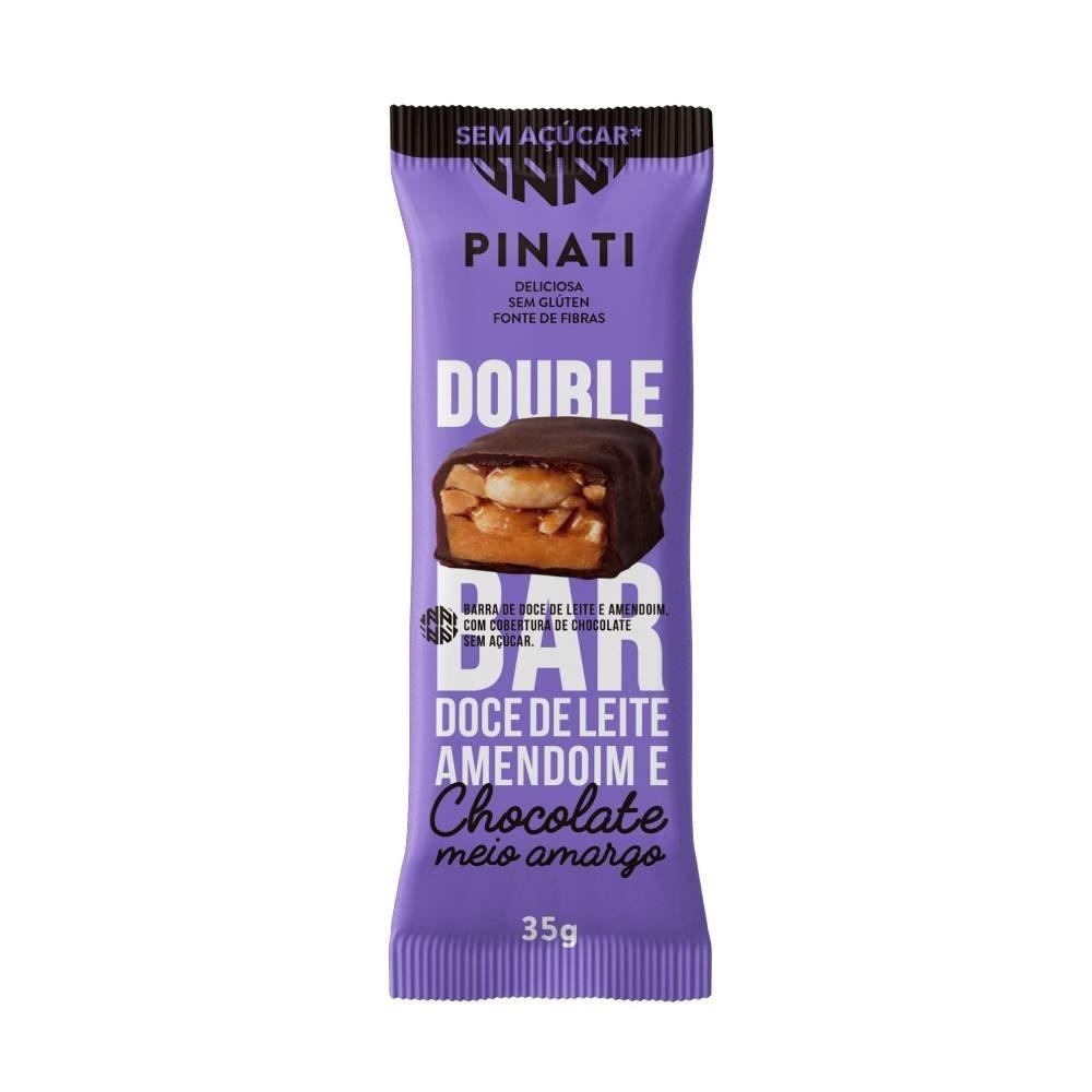Barra Pinati Double Bar Doce De Leite Amendoim E Chocolate Meio Amargo 35g - 1
