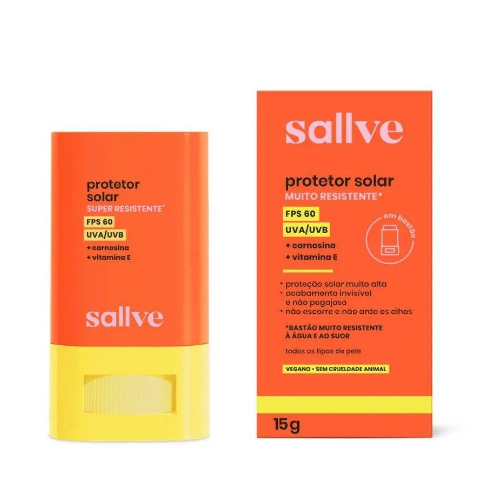 Protetor Solar Facial Stick Sallve Fps60 15g - 5