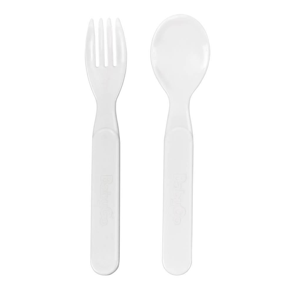 Kit De Talheres Plásticos Baby Go Com 2 Peças Neutro - 2