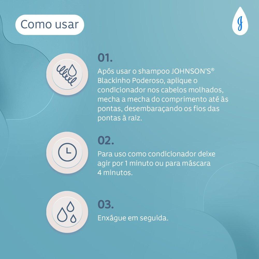 Condicionador E Máscara Infantil Para Cabelos Crespos Johnson’s Blackinho Poderoso 380ml - 2