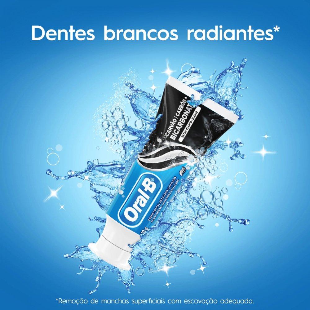 Creme Dental Oral-b Carvão + Bicarbonato De Sódio 70g - 2