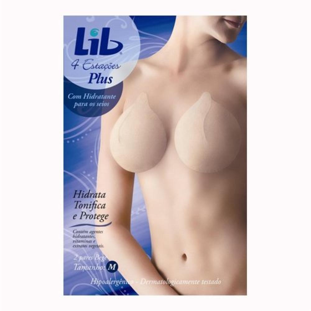 Modelador Para Seios Lib 4 Estações Plus Tamanho M Bege Com 2 Pares - 3