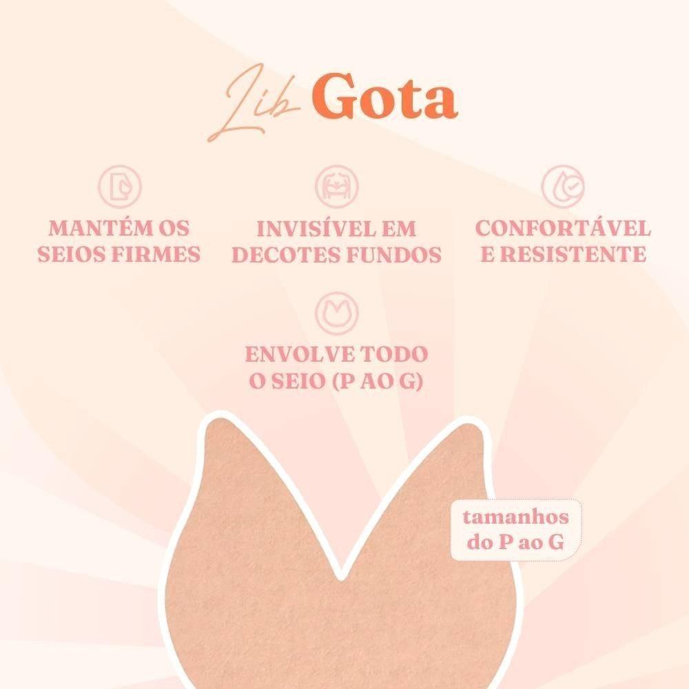 Modelador Para Seios Lib 4 Estações Plus Tamanho M Bege Com 2 Pares - 4