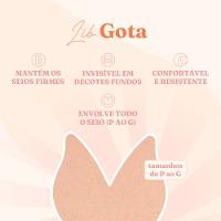 Modelador Para Seios Lib 4 Estações Plus Tamanho M Bege Com 2 Pares - 4