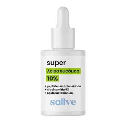 Sérum Facial Antiacne Super Ácido Glicólico 10% Sallve 30ml