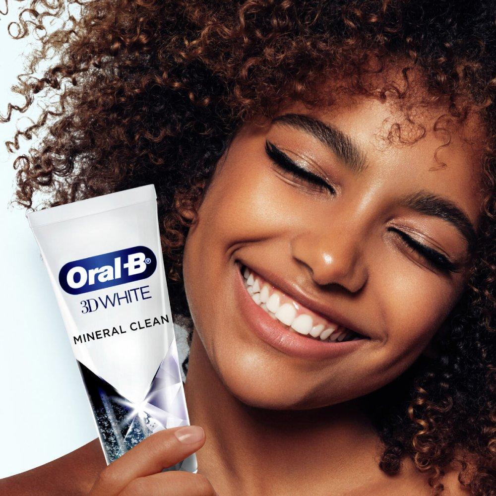 Creme Dental Oral-b 3d White Mineral Clean Carvão De Bambu 53ml/ 70g - 11