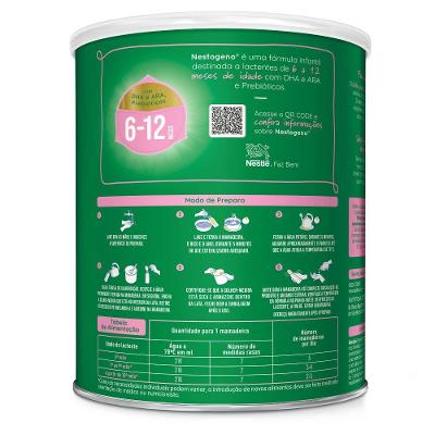 Fórmula Infantil Nestogeno 6 A 12 Meses 800g