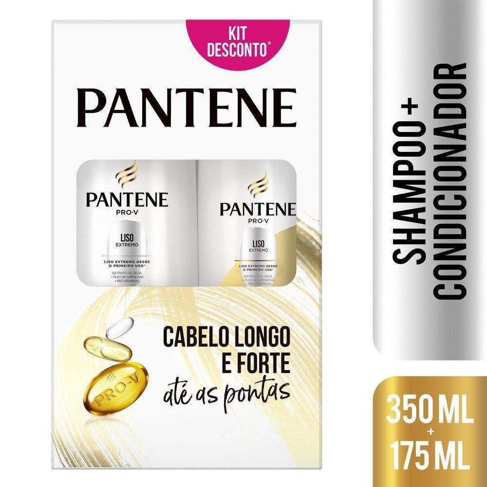 Kit Pantene Liso Extremo Shampoo 350ml + Condicionador 175ml - 1