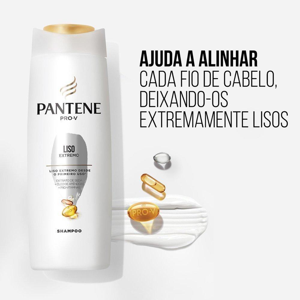 Kit Pantene Liso Extremo Shampoo 350ml + Condicionador 175ml - 3