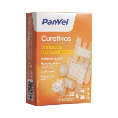 Curativo Panvel Transparente Formas Variadas Com 30 Unidades