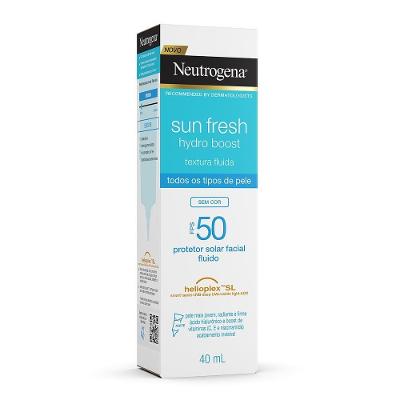 Protetor Solar Facial Neutrogena Sun Fresh Hydro Boost Sem Cor Fps50 40ml