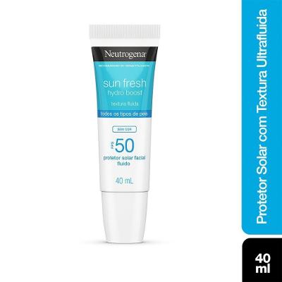 Protetor Solar Facial Neutrogena Sun Fresh Hydro Boost Sem Cor Fps50 40ml