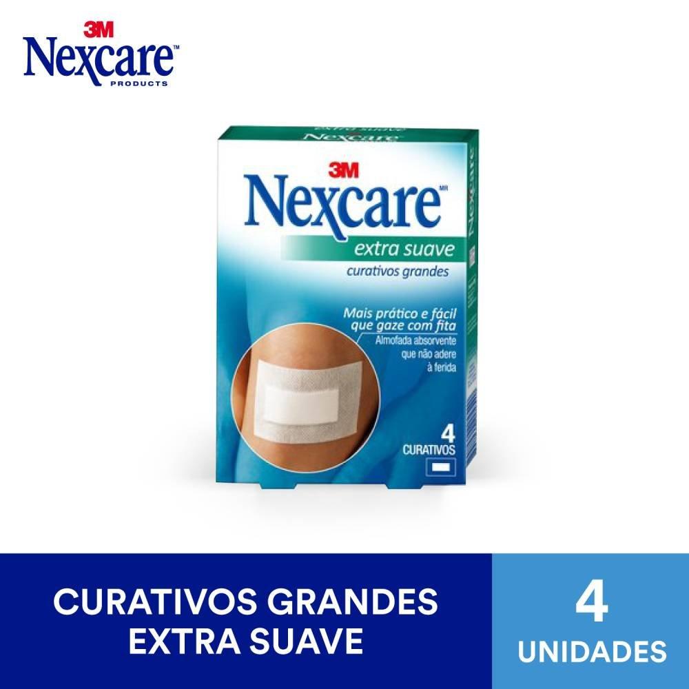 Curativos Nexcare Grandes Extra Suave Com 4unidades - 1