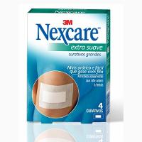 Curativos Nexcare Grandes Extra Suave Com 4unidades - 2