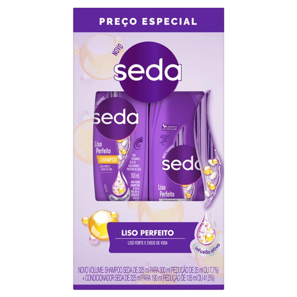 Kit Seda Liso Perfeito Shampoo 300ml + Condicionador 190ml - 2