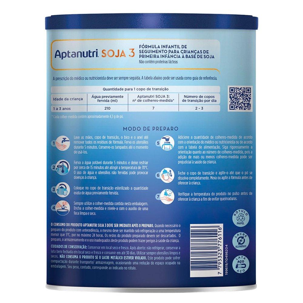 Fórmula Infantil Aptanutri Soja 3 800g - 2