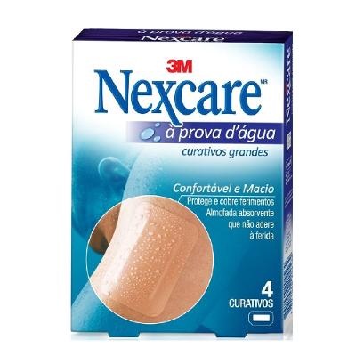 Curativos Nexcare Grandes A Prova Dagua Com 4unidades