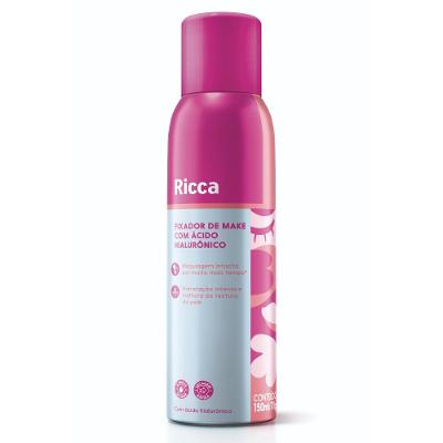 Fixador De Maquiagem Ricca Com Ácido Hialurônico 150ml