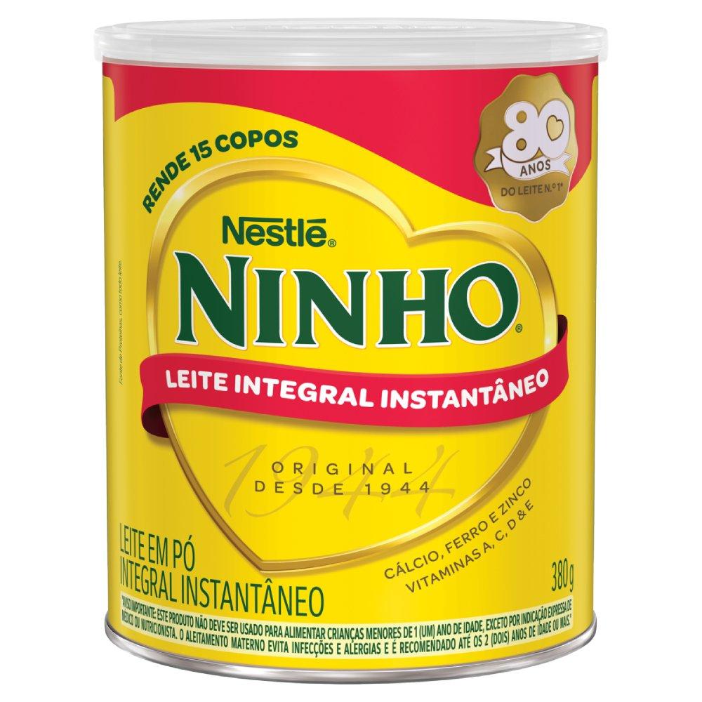 Leite Em Pó Ninho Integral Instantâneo Lata 380g - 2