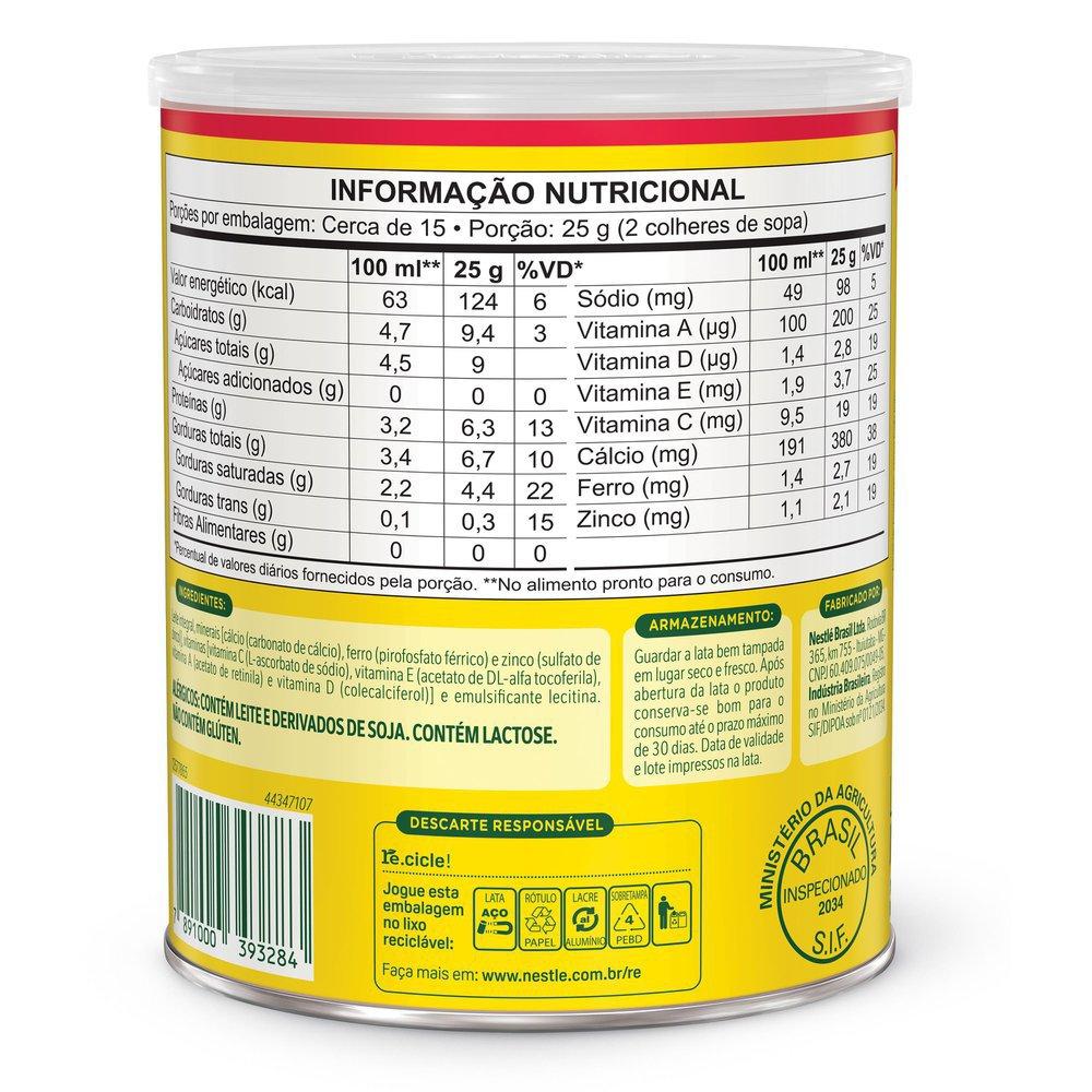Leite Em Pó Ninho Integral Instantâneo Lata 380g - 4