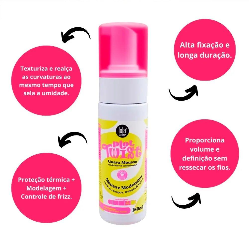 Mousse Modelador Lola Cosmetics Plot Twist Guava Mousse 150 Ml - 2