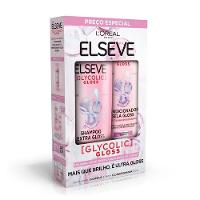 Kit Elseve Glycolic Gloss Shampoo 375ml + Condicionador 170ml - 2