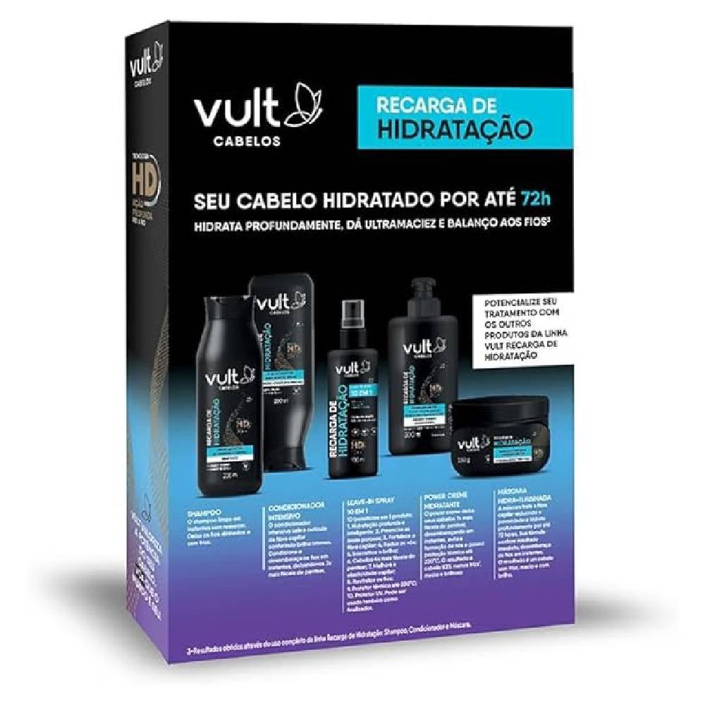Kit Vult Recarga De Hidratação Shampoo 200ml + Condicionador 200ml - 2