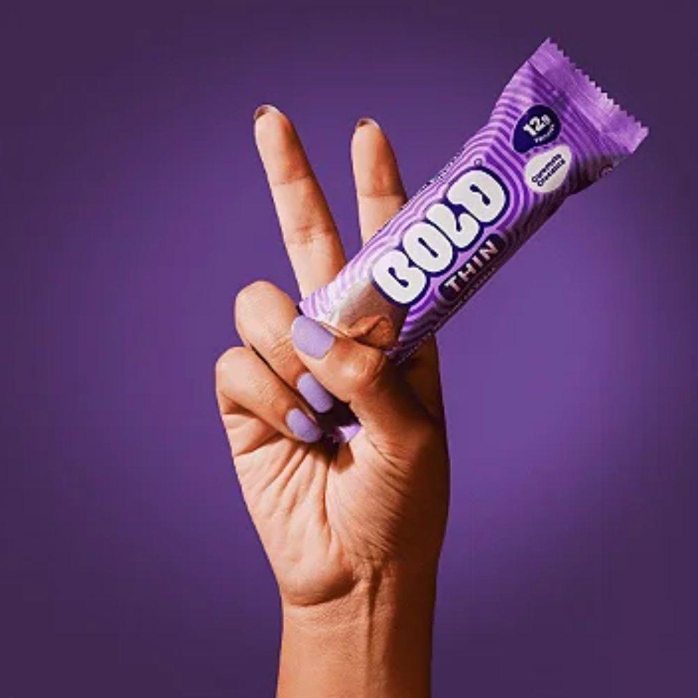 Barra De Proteína Bold Thin Caramelo Crocante 40g - 4