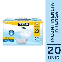 Fralda Adulto Bigfral Regular Plus M 20 Unidades - 1