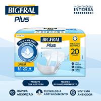 Fralda Adulto Bigfral Regular Plus M 20 Unidades - 3