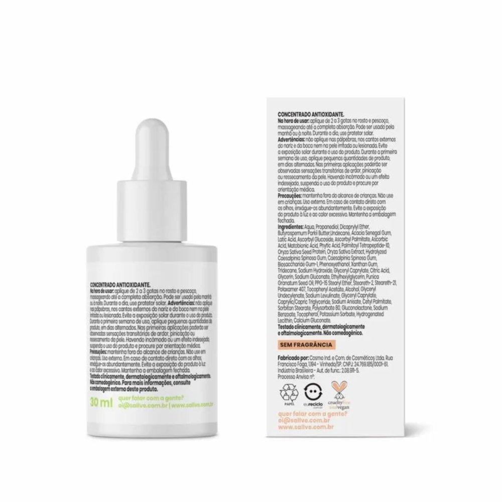 Sérum Facial Anti-idade Super Vitamina C 20% Sallve 30ml - 2