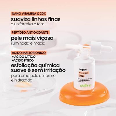 Sérum Facial Anti-idade Super Vitamina C 20% Sallve 30ml