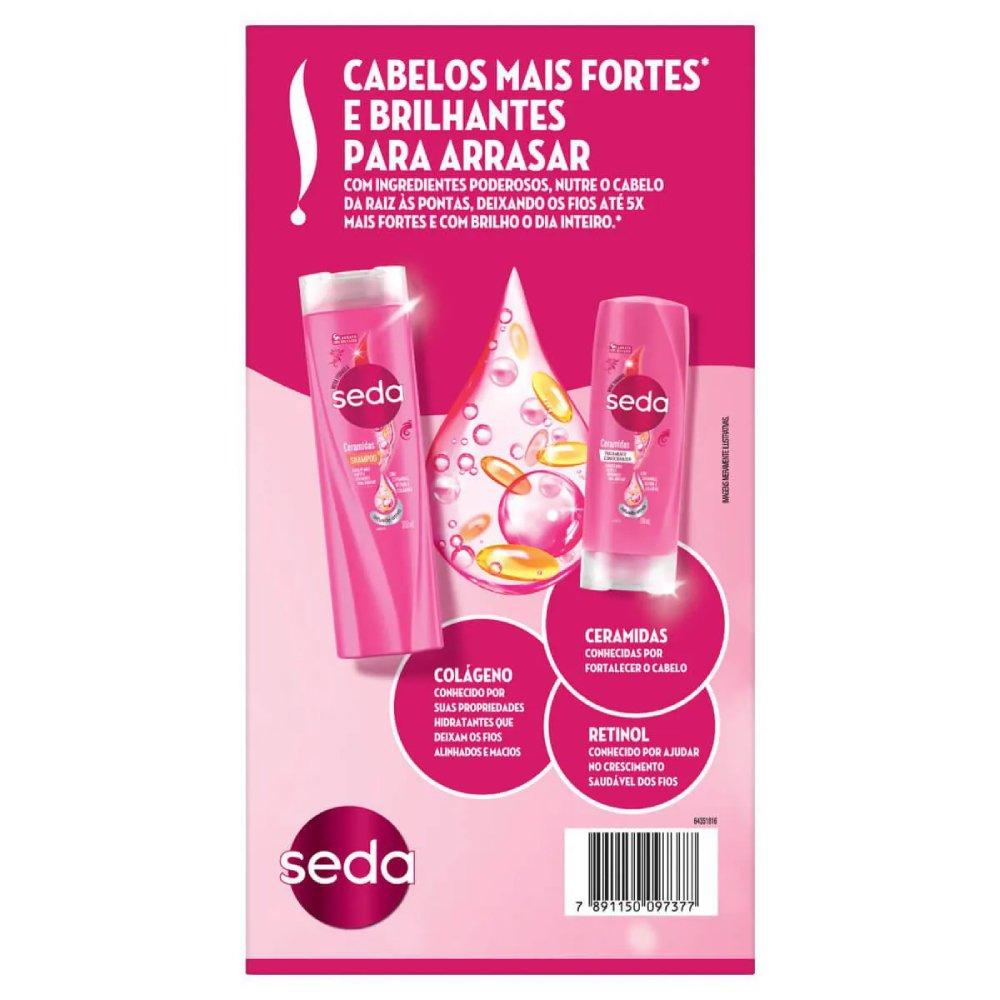 Kit Seda Ceramidas Shampoo 300ml + Condicionador 190ml - 3