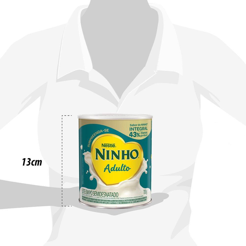 Leite Em Pó Semidesnatado Ninho Adulto 700g - 4