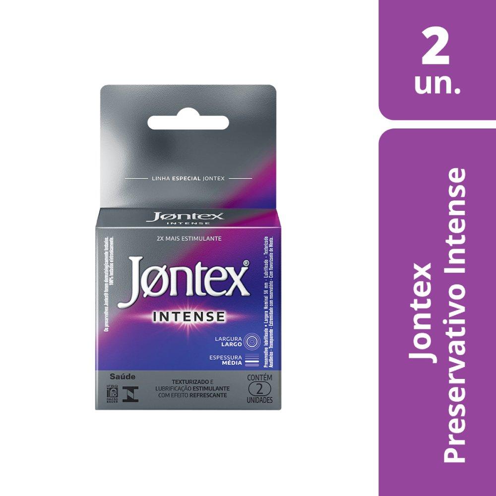 Preservativo Jontex Lubrificado Intense Com 2 Unidades - 2