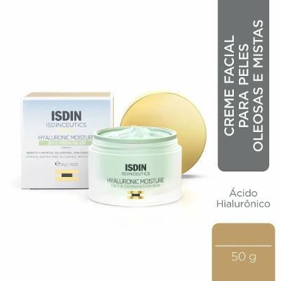 Creme Facial Anti-idade Para Pele Oleosa Isdin Isdinceutics Hyaluronic Moisture Oily Skin 50g