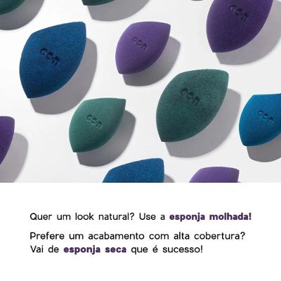 Esponja Para Maquiagem Océane Flat Blend Roxo 1 Unidade