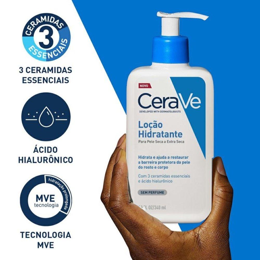 Creme Hidratante Corporal Cerave Ácido Hialurônico Ceramidas Para Pele Seca 340ml - 6
