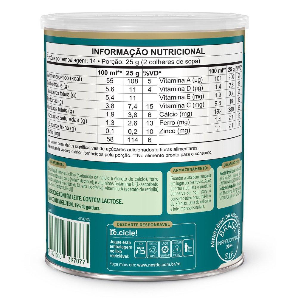 Leite Em Pó Ninho Adulto Lata 350g - 3