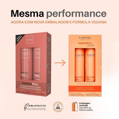 Kit Cadiveu Essentials Bye Bye Limpeza Homecare 1 Shampoo 250ml + 1 Condicionador 250ml